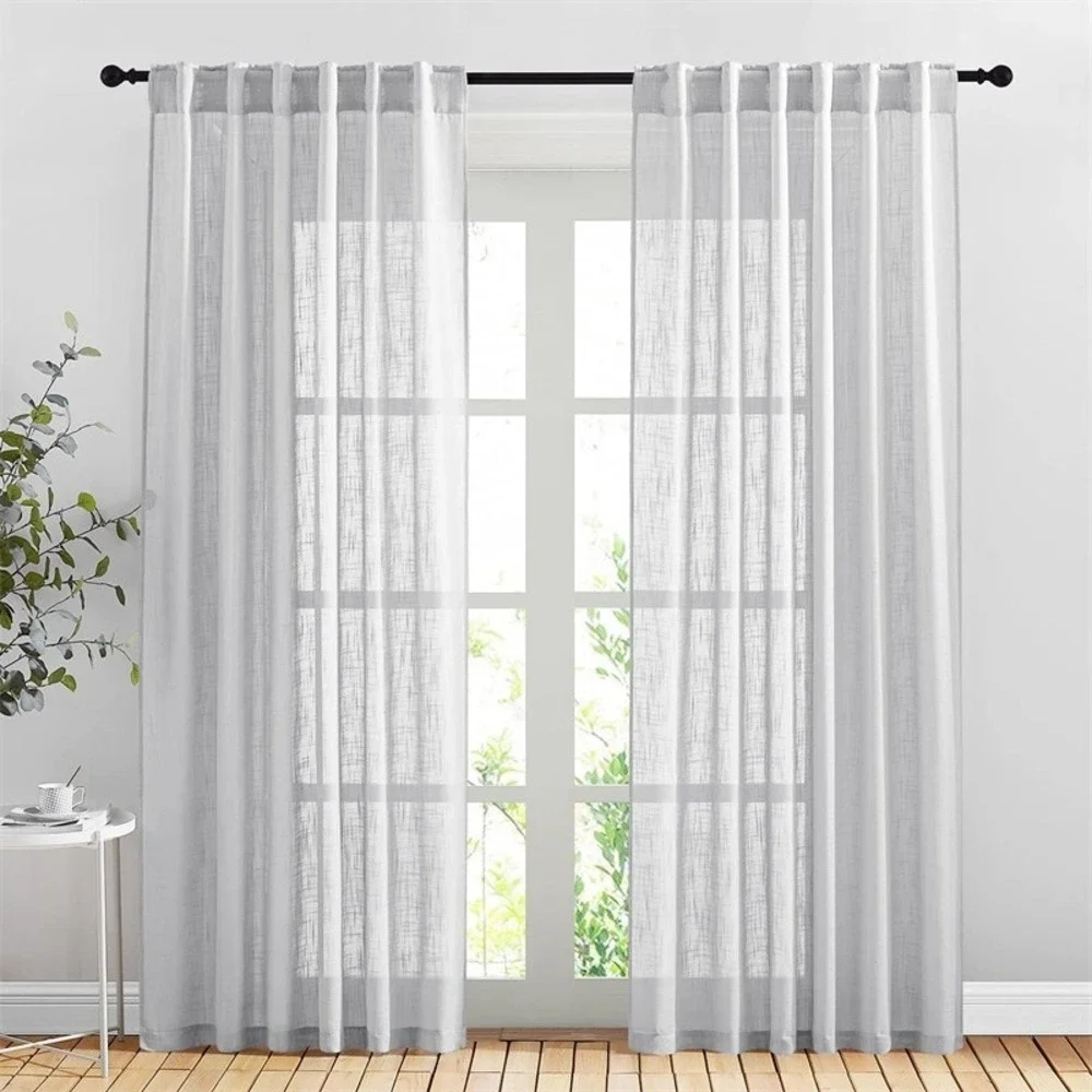 Drapes Curtain Panels Textured Light Gray Light Filtering Semi Sheer 52